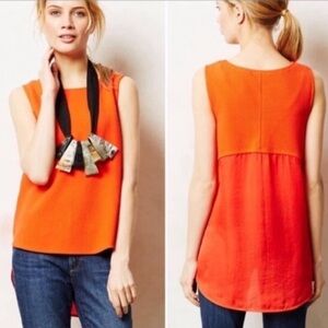 Anthropologie - DELETTA - Sania top in Orange. Small - P2P 17”